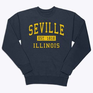 Seville Illinois Classic Established Premium Crewneck Sweatshirt