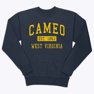 Cameo West Virginia Classic Established Premium Crewneck Sweatshirt