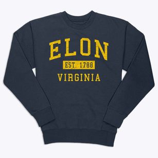 Elon Virginia Classic Established Premium Crewneck Sweatshirt