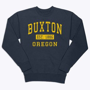 Buxton Oregon Classic Established Premium Crewneck Sweatshirt