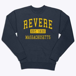 Revere Massachusetts Classic Established Premium Crewneck Sweatshirt