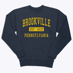 Brookville Pennsylvania Classic Established Premium Crewneck Sweatshirt
