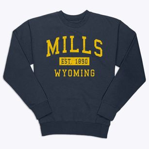 Mills Wyoming Classic Established Premium Crewneck Sweatshirt