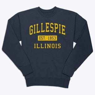 Gillespie Illinois Classic Established Premium Crewneck Sweatshirt