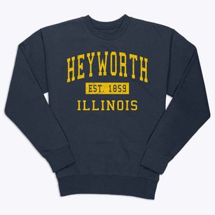 Heyworth Illinois Classic Established Premium Crewneck Sweatshirt