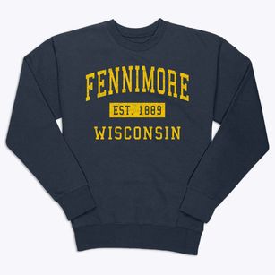 Fennimore Wisconsin Classic Established Premium Crewneck Sweatshirt
