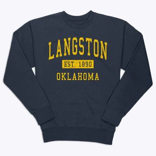 Langston Oklahoma Classic Established Premium Crewneck Sweatshirt