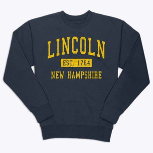 Lincoln New Hampshire Classic Established Premium Crewneck Sweatshirt