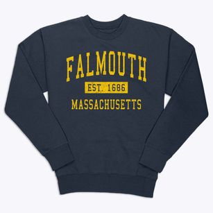 Falmouth Massachusetts Classic Established Premium Crewneck Sweatshirt