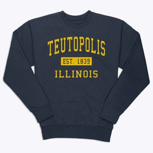 Teutopolis Illinois Classic Established Premium Crewneck Sweatshirt
