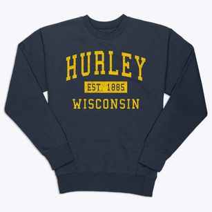 Hurley Wisconsin Classic Established Premium Crewneck Sweatshirt