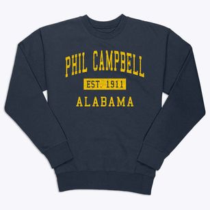 Phil Campbell Alabama Classic Established Premium Crewneck Sweatshirt
