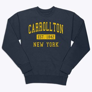 Carrollton New York Classic Established Premium Crewneck Sweatshirt