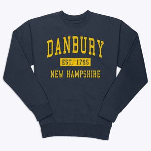 Danbury New Hampshire Classic Established Premium Crewneck Sweatshirt