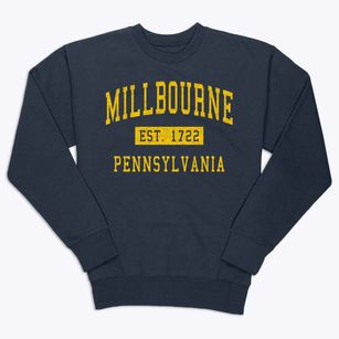 Millbourne Pennsylvania Classic Established Premium Crewneck Sweatshirt