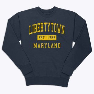 Libertytown Maryland Classic Established Premium Crewneck Sweatshirt