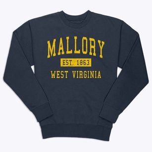 Mallory West Virginia Classic Established Premium Crewneck Sweatshirt