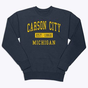 Carson City Michigan Classic Established Premium Crewneck Sweatshirt