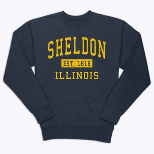 Sheldon Illinois Classic Established Premium Crewneck Sweatshirt