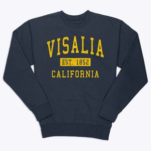 Visalia California Classic Established Premium Crewneck Sweatshirt