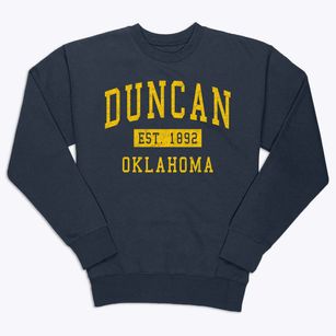 Duncan Oklahoma Classic Established Premium Crewneck Sweatshirt