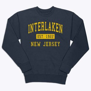 Interlaken New Jersey Classic Established Premium Crewneck Sweatshirt