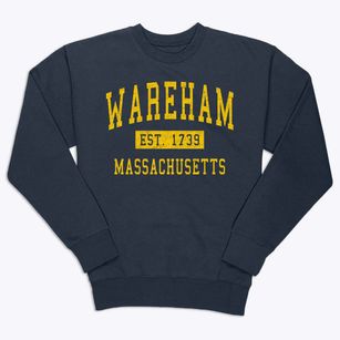 Wareham Massachusetts Classic Established Premium Crewneck Sweatshirt