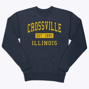 Crossville Illinois Classic Established Premium Crewneck Sweatshirt