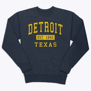 Detroit Texas Classic Established Premium Crewneck Sweatshirt