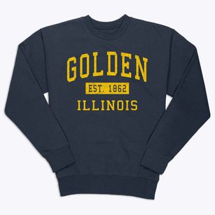 Golden Illinois Classic Established Premium Crewneck Sweatshirt