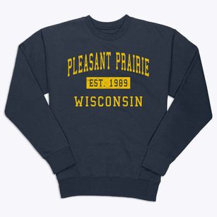 Pleasant Prairie Wisconsin Classic Established Premium Crewneck Sweatshirt