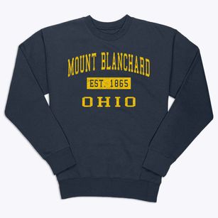 Mount Blanchard Ohio Classic Established Premium Crewneck Sweatshirt