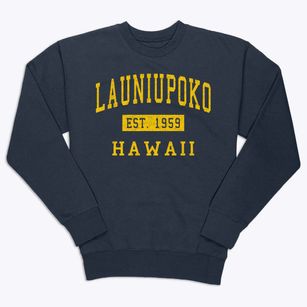 Launiupoko Hawaii Classic Established Premium Crewneck Sweatshirt