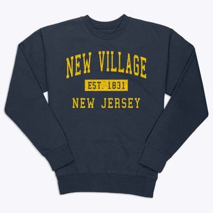 New Village New Jersey Classic Established Premium Crewneck Sweatshirt
