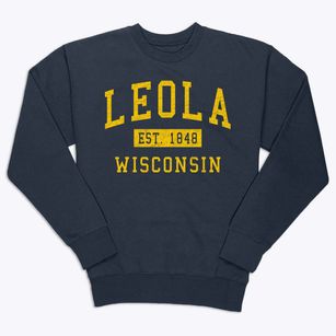 Leola Wisconsin Classic Established Premium Crewneck Sweatshirt