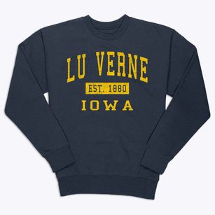 Lu Verne Iowa Classic Established Premium Crewneck Sweatshirt