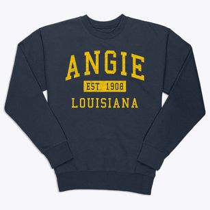 Angie Louisiana Classic Established Premium Crewneck Sweatshirt