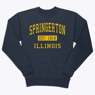 Springerton Illinois Classic Established Premium Crewneck Sweatshirt