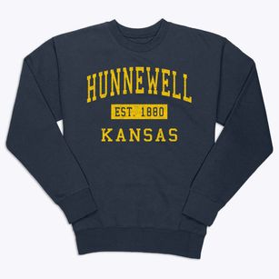Hunnewell Kansas Classic Established Premium Crewneck Sweatshirt