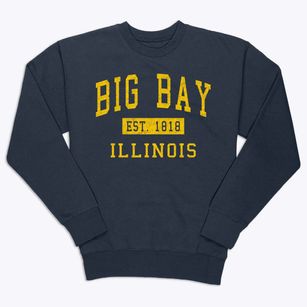 Big Bay Illinois Classic Established Premium Crewneck Sweatshirt