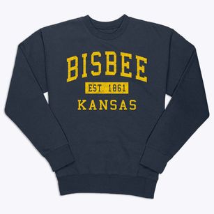 Bisbee Kansas Classic Established Premium Crewneck Sweatshirt