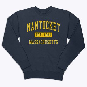 Nantucket Massachusetts Classic Established Premium Crewneck Sweatshirt