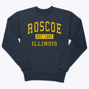Roscoe Illinois Classic Established Premium Crewneck Sweatshirt