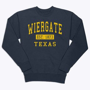 Wiergate Texas Classic Established Premium Crewneck Sweatshirt