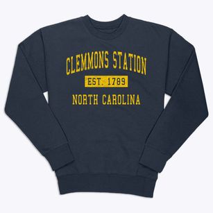 Clemmons Station North Carolina Classic Established Premium Crewneck Sweatshirt