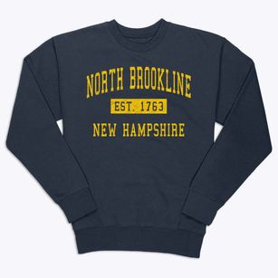 North Brookline New Hampshire Classic Established Premium Crewneck Sweatshirt