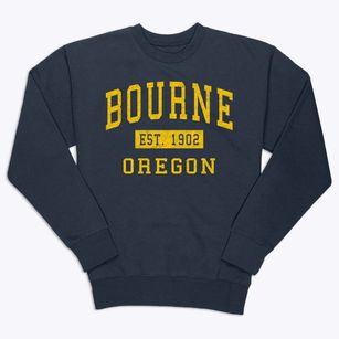 Bourne Oregon Classic Established Premium Crewneck Sweatshirt