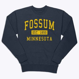 Fossum Minnesota Classic Established Premium Crewneck Sweatshirt