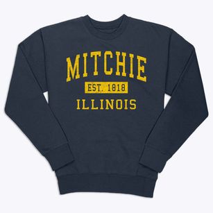 Mitchie Illinois Classic Established Premium Crewneck Sweatshirt
