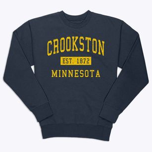 Crookston Minnesota Classic Established Premium Crewneck Sweatshirt